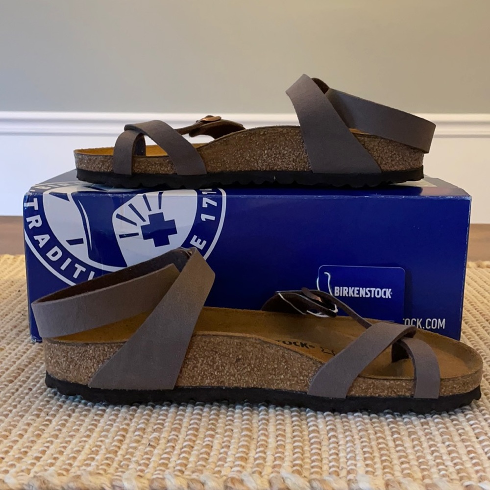 Birkenstock Yara Mocha Asst Go NWT